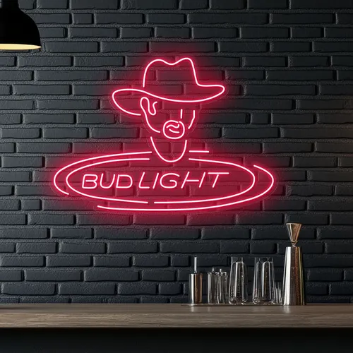 Cowboy Bud Light Neon Sign - Australia Neon Signs