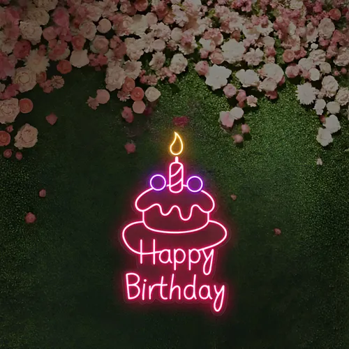 Happy Birthday Wishes Neon Sign - Australia Neon Signs