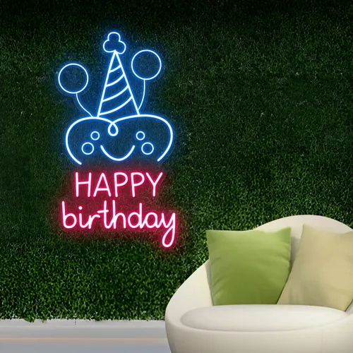 Celebrate Happy Birthday Neon Sign - Australia Neon Signs