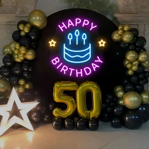 Blissful Happy Birthday Neon Sign - Australia Neon Signs