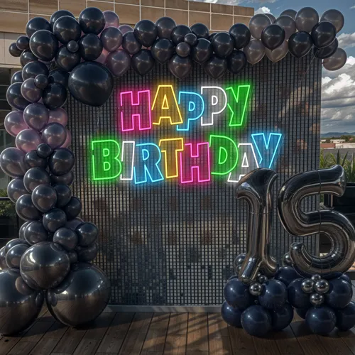 Colorful Happy Birthday Neon Sign - Australia Neon Signs
