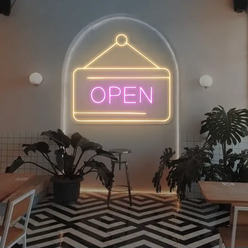 Retro Open Neon Sign - Australia Neon Signs