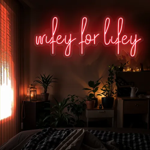 Wifey for Lifey Neon Sign - Australia Neon Signs