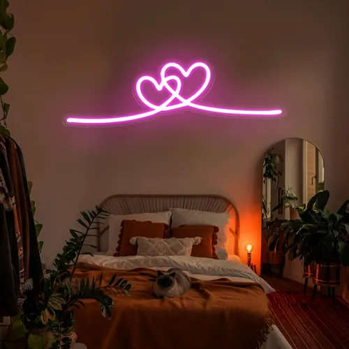 Infinity Heart Pink Neon Sign - Australia Neon Signs