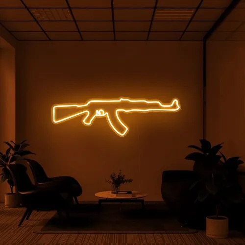 Cool Rifle Neon Sign - Australia Neon Signs