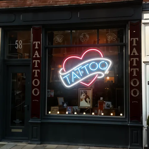 Tattoo Heart Window Neon Sign - Australia Neon Signs