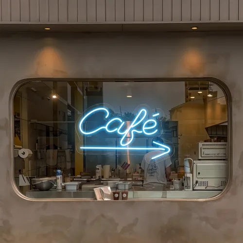 Cafe Window Neon Sign - Australia Neon Signs