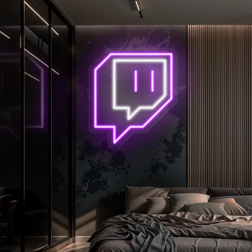 Twitch Logo Wall Neon Sign - Australia Neon Signs