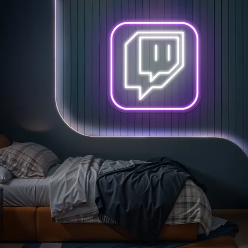Twitch Logo Bedroom Neon Sign - Australia Neon Signs