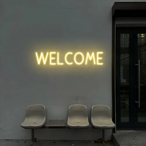 Welcome Block Neon Sign - Australia Neon Signs