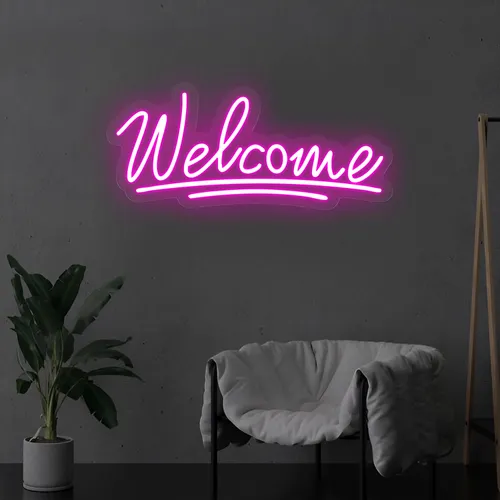 Welcome Underline Neon Sign - Australia Neon Signs