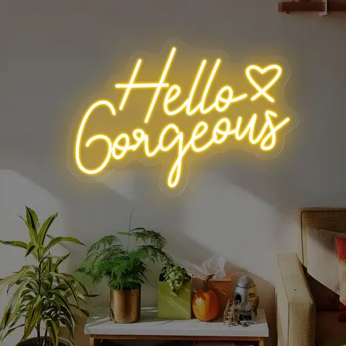Hello Gorgeous Neon Sign - Australia Neon Signs