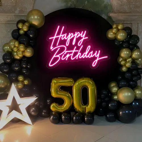 Happy Birthday Neon Sign - Australia Neon Signs