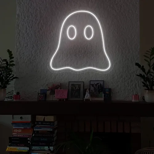 Mini Ghost Neon Sign - Australia Neon Signs