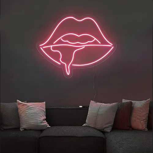 Dripping Lips Neon Sign - Australia Neon Signs