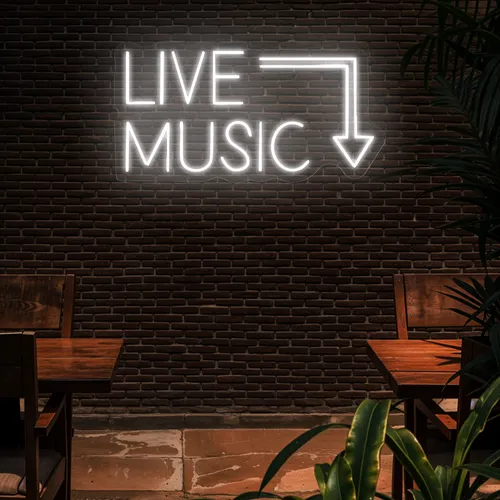 Live Music Neon Sign - Australia Neon Signs