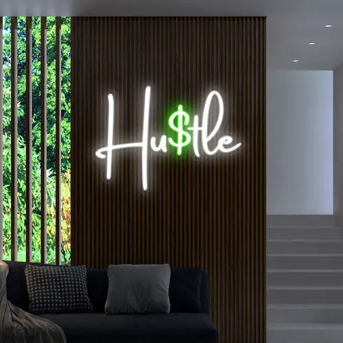 Hustle Neon Signs - Australia Neon Signs