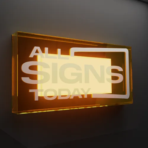 Full Lit Acrylic Box - Australia Neon Signs