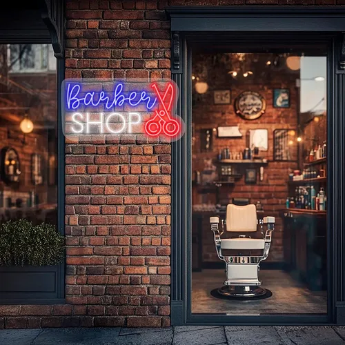 Custom Barber Shop Neon Signs
