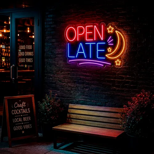 Custom Open Late Neon Signs