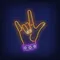 Rock Gesture Neon Sign - Australia Neon Signs