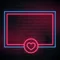 Love Heart Neon Glowing Frame Neon Sign - Australia Neon Signs