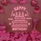 Big Happy Birthday Text with Cake Neon Sign - Australia Neon Signs