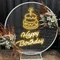 Happy Birthday with Cake on Top Neon Sign - Australia Neon Signs