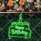 Happy Birthday Text in Big Cake Neon Sign - Australia Neon Signs