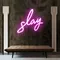 Glowing Slay Pink Neon Sign - Australia Neon Signs