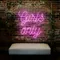 Chic Pink Girls Only Neon Sign - Australia Neon Signs