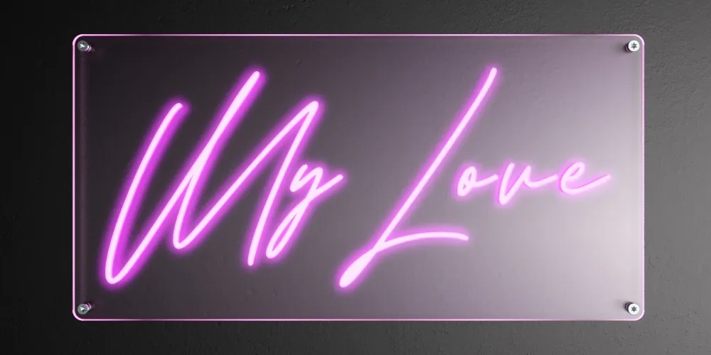 Rectangle Backboard - Australia Neon Signs